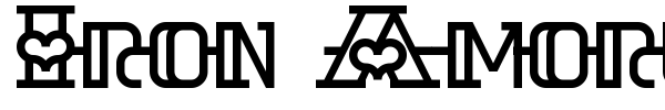 Iron Amore font