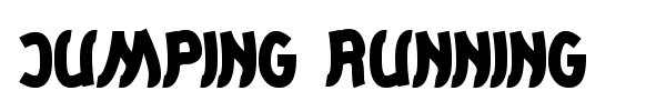 Jumping Running font