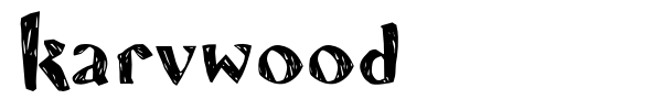 Karvwood font