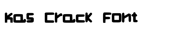 Kas Crack Font font preview