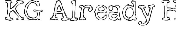 KG Already Home font