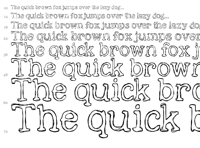 KG Already Home font waterfall