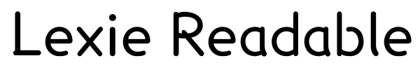 Lexie Readable font