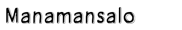 Manamansalo font