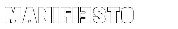Manifiesto font