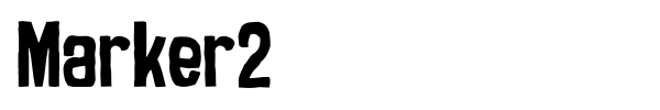 Marker2 font preview