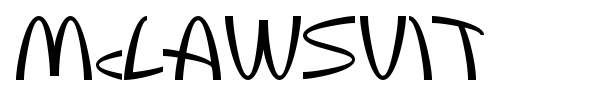 McLawsuit font