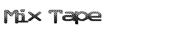 Mix Tape font preview