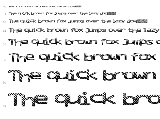 Mix Tape font waterfall
