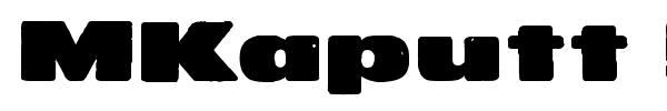 MKaputt Expanded font