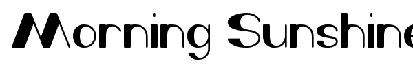 Morning Sunshine font