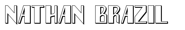 Nathan Brazil font preview