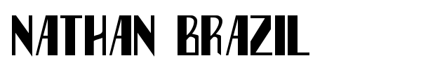 Nathan Brazil font preview