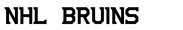 NHL Bruins font