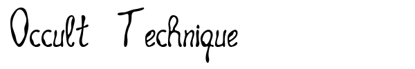 Occult Technique font