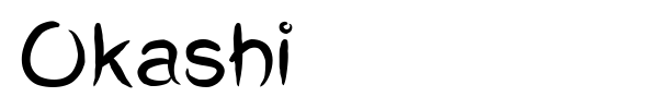 Okashi font