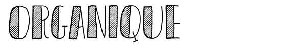 Organique font