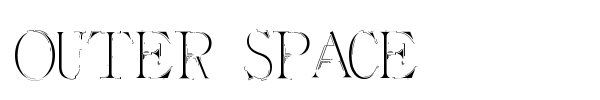 Outer Space font