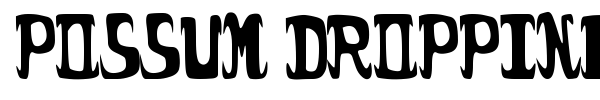 Possum Droppings font