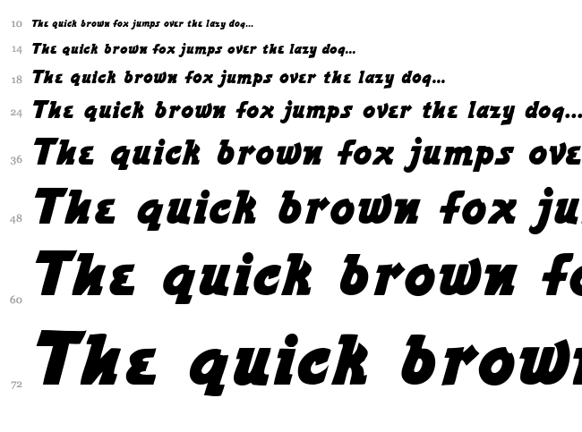 Power font waterfall