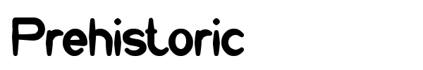 Prehistoric font