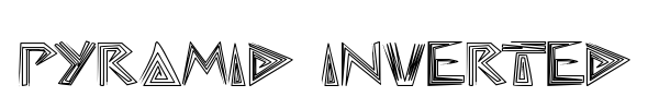 Pyramid Inverted font