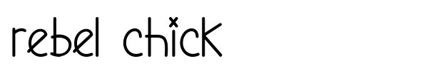 Rebel Chick font