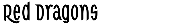 Red Dragons font