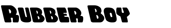 Rubber Boy font
