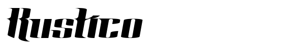 Rustico font