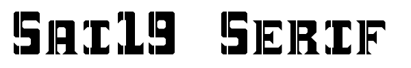 Sai19 Serif font