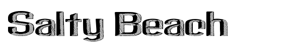 Salty Beach font preview