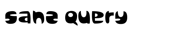 Sanz Query font