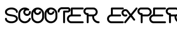 Scooter Experiment font
