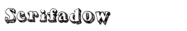 Serifadow font