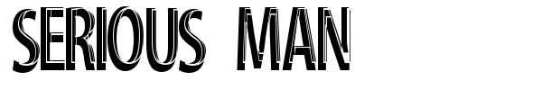 Serious Man font