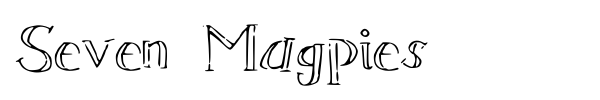 Seven Magpies font