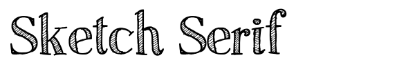Sketch Serif font
