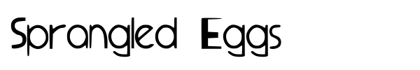 Sprangled Eggs font