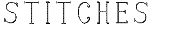 Stitches font