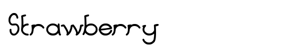 Strawberry font