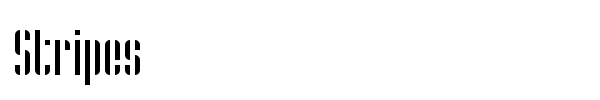 Stripes font