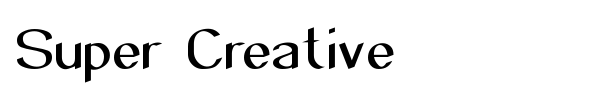 Super Creative font