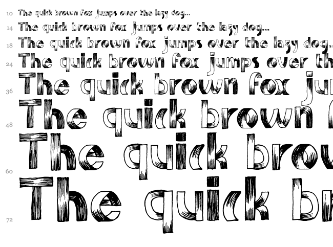 SuperpoZ font waterfall