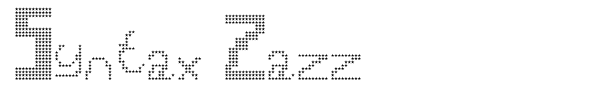 Syntax Zazz font