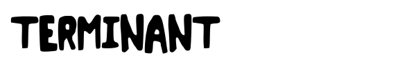 Terminant font