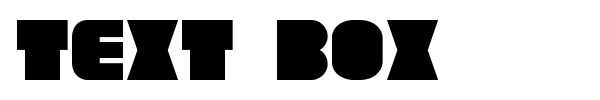 Text Box font
