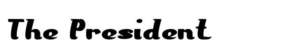 The President font