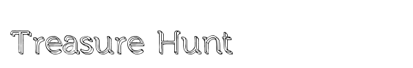 Treasure Hunt font preview