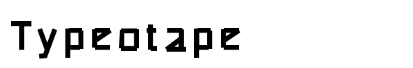 Typeotape font
